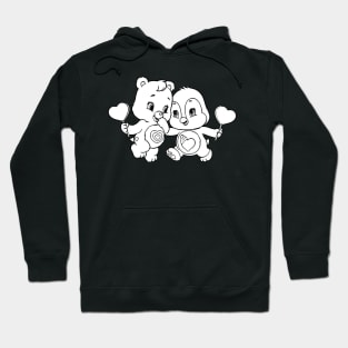 Twin care bears Hoodie